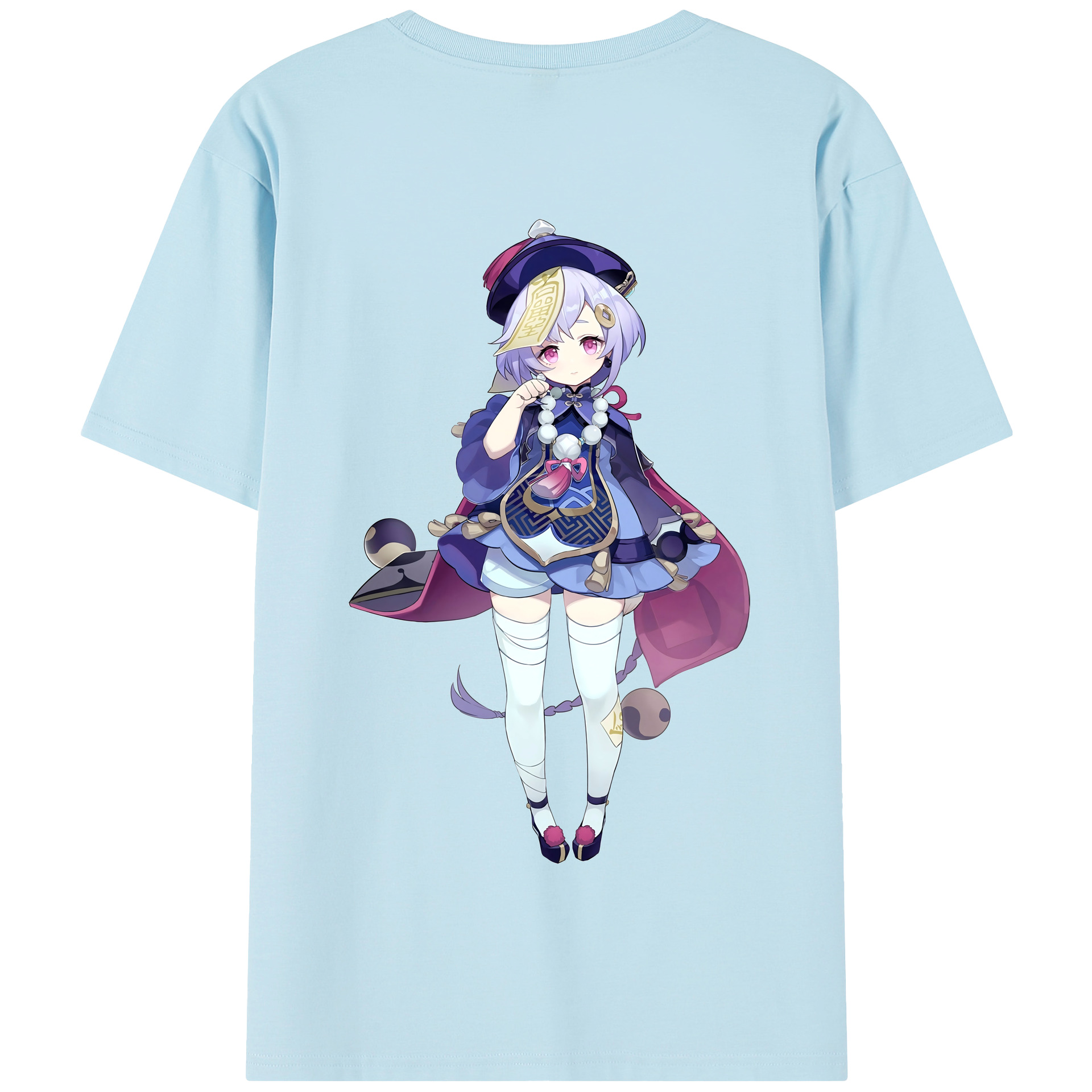 げんし神 七七 なな  genshin Nana 綿100％半袖Tシャツ（背面プリント）